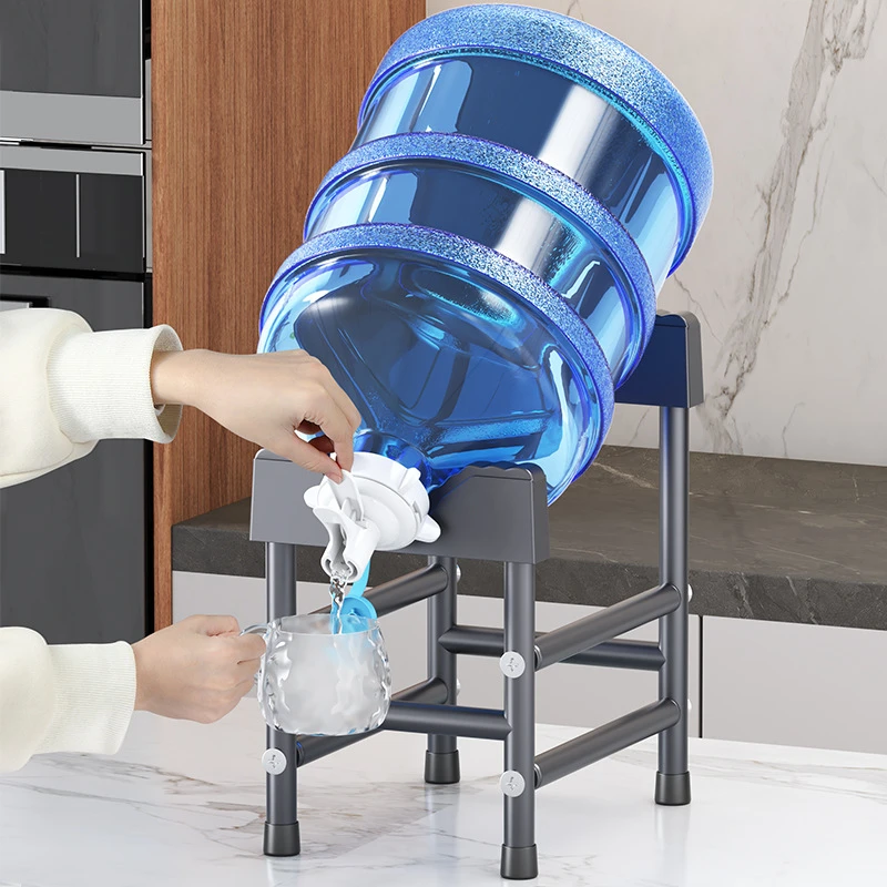 可移动桶装水支架倒置取水器饮水机置物架纯净水桶架子台式支架