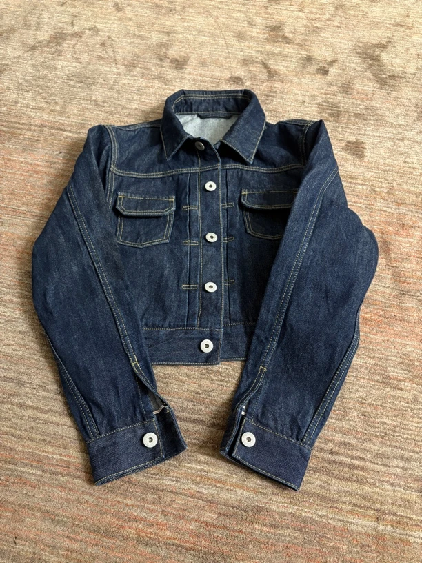 Uninhabitable 原创自制！赤耳包边原牛外套！正肩显瘦！短款牛仔衣