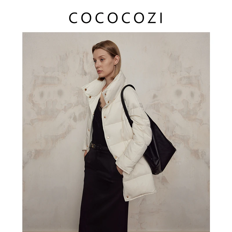 【女装优选BJ】COCOCOZI中长款羽绒服保暖外套224CO083