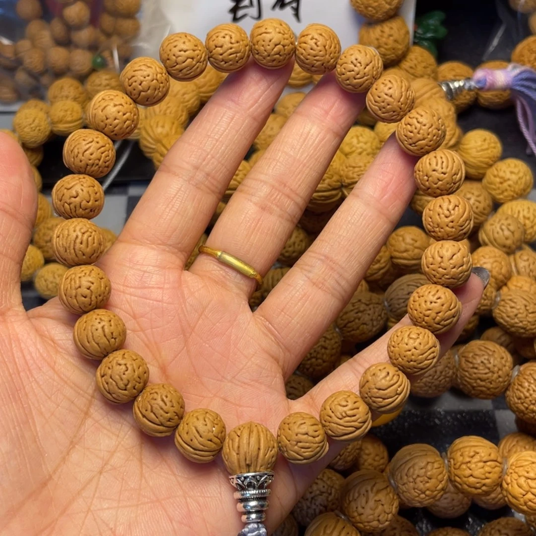 手串桃核皓*12野生核手持