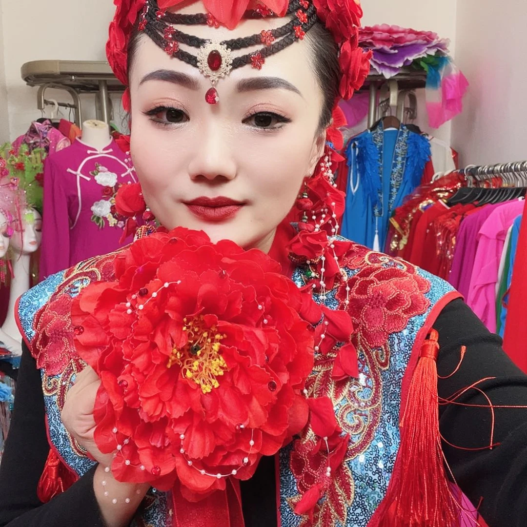 头花，牡丹，耳环，额头帘，小红花