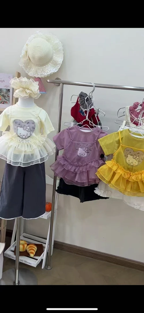 男童女童kitty猫两件套   60543