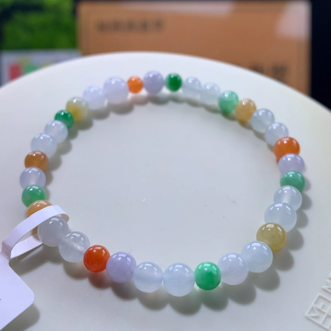 翡翠未镶嵌手链卡4.6～6.6