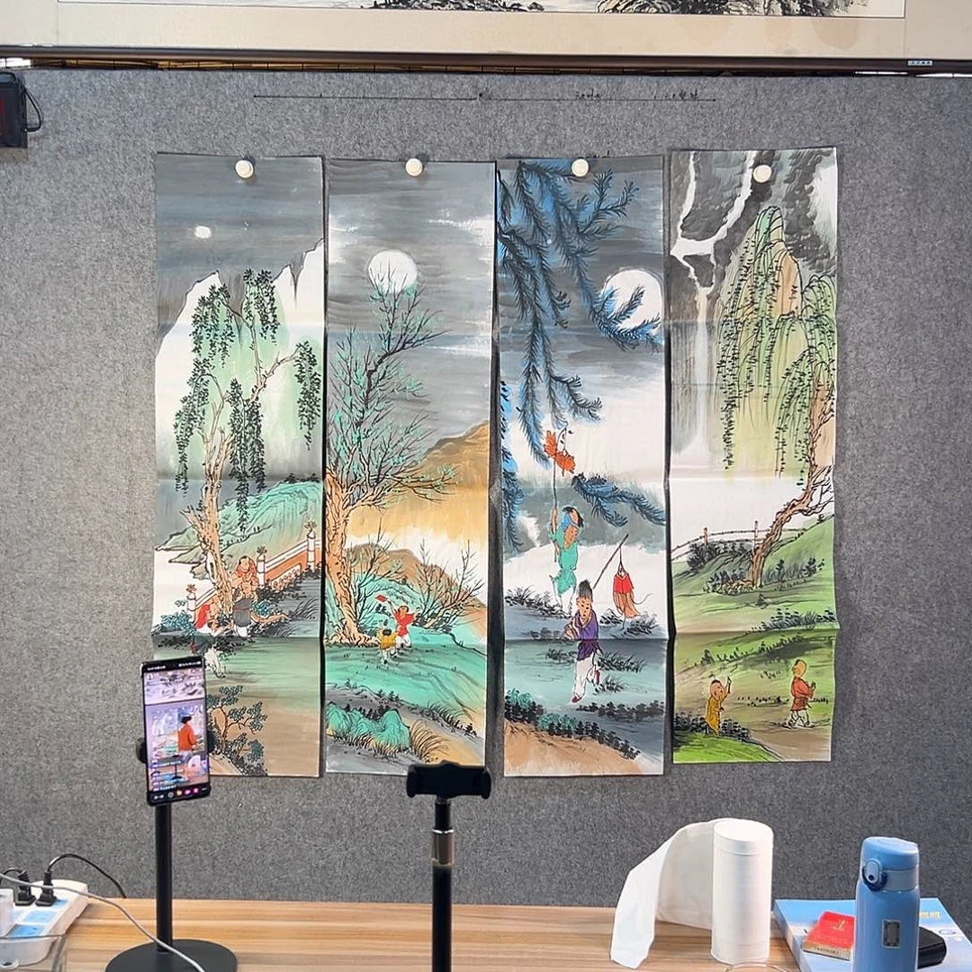 国画390 牡丹等植物生长于这里生长