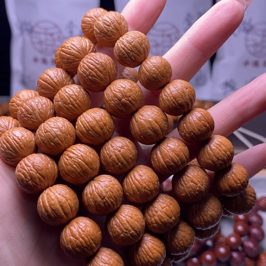 猴头核桃手串凤羽