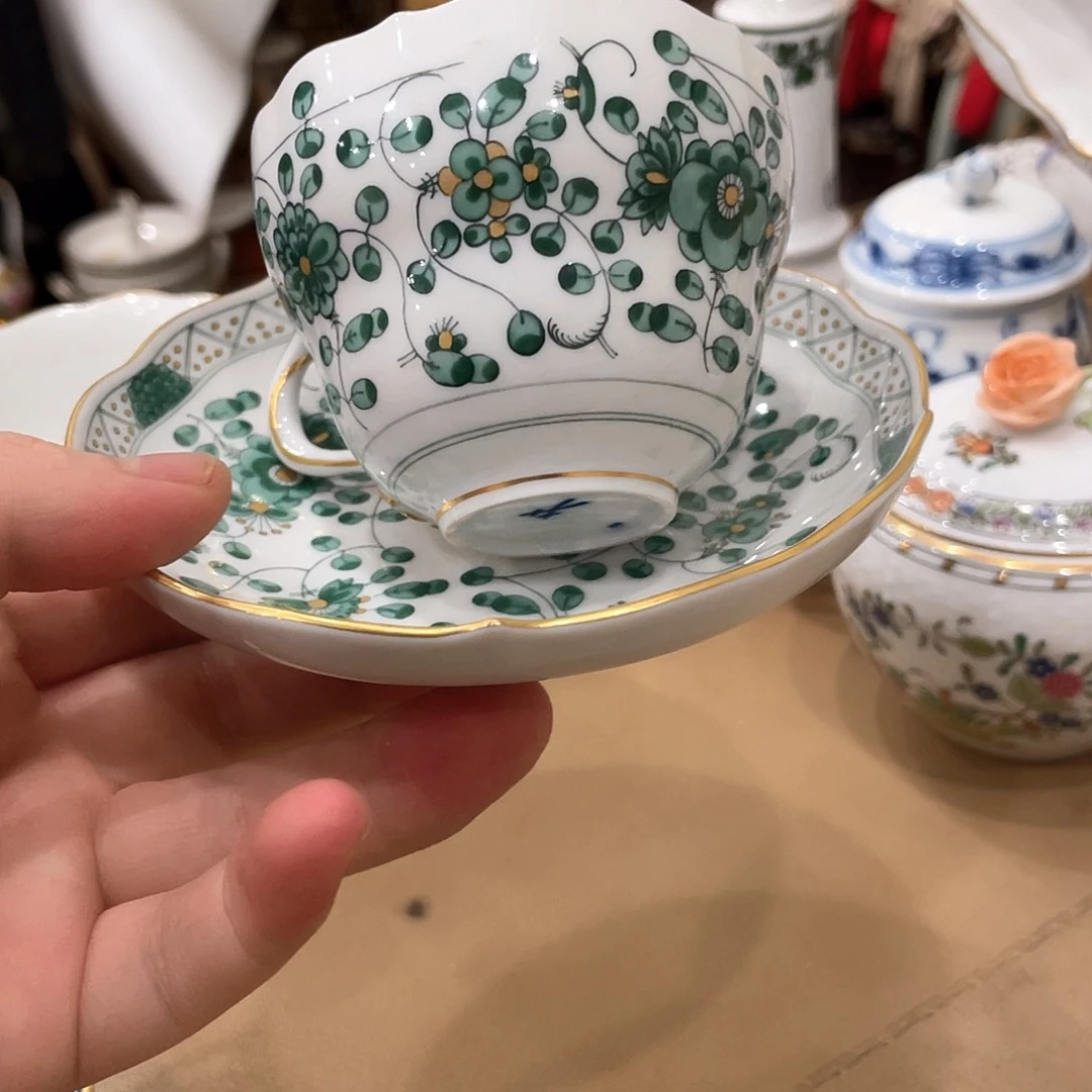 瓷片中古一等150ml杯碟