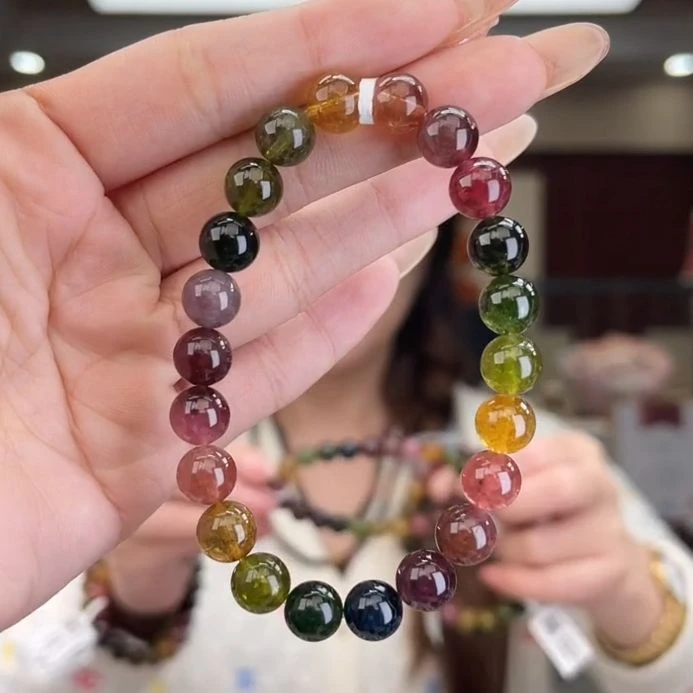 01580345碧玺/未镶嵌8mm+碧玺单圈多样性发货45