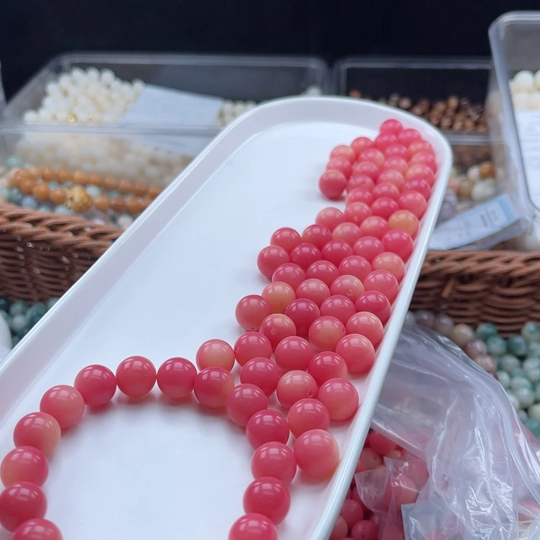 白玉菩提吊坠q12mm/50+5颗乌梅子