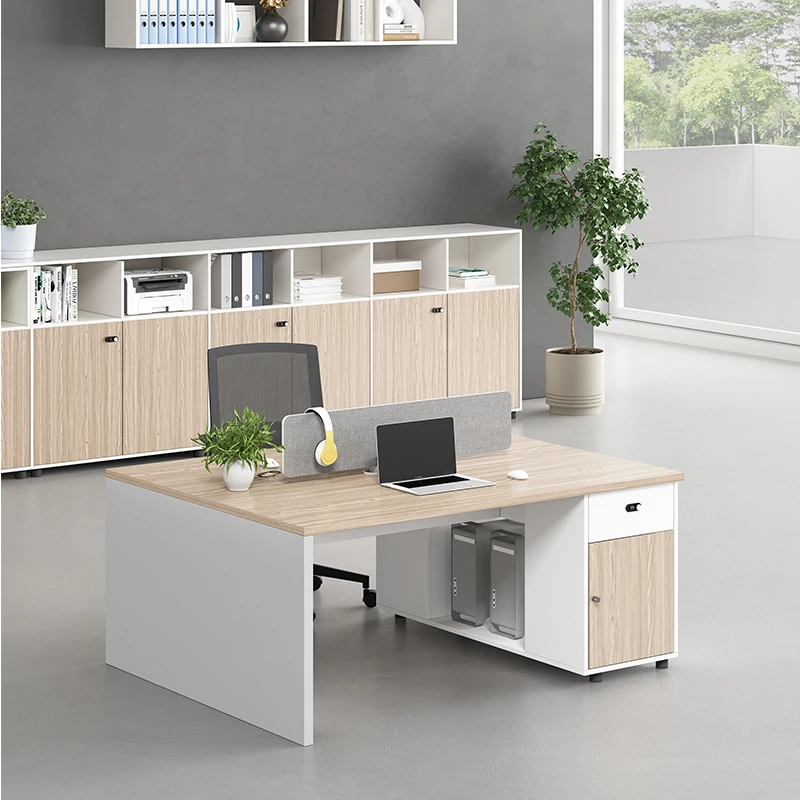 办公家具简约现代员工办公室电脑桌子6人位卡座4人职员办公桌椅组