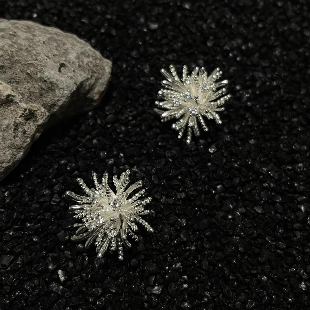 铜合金耳饰 岩朵饰品-1881-时尚耳饰-5