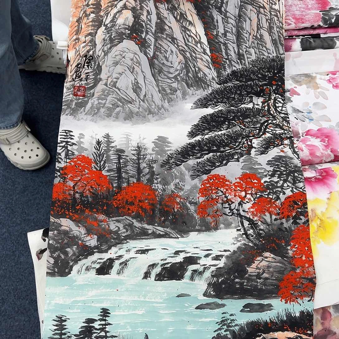 国画纯手绘作品欣赏图