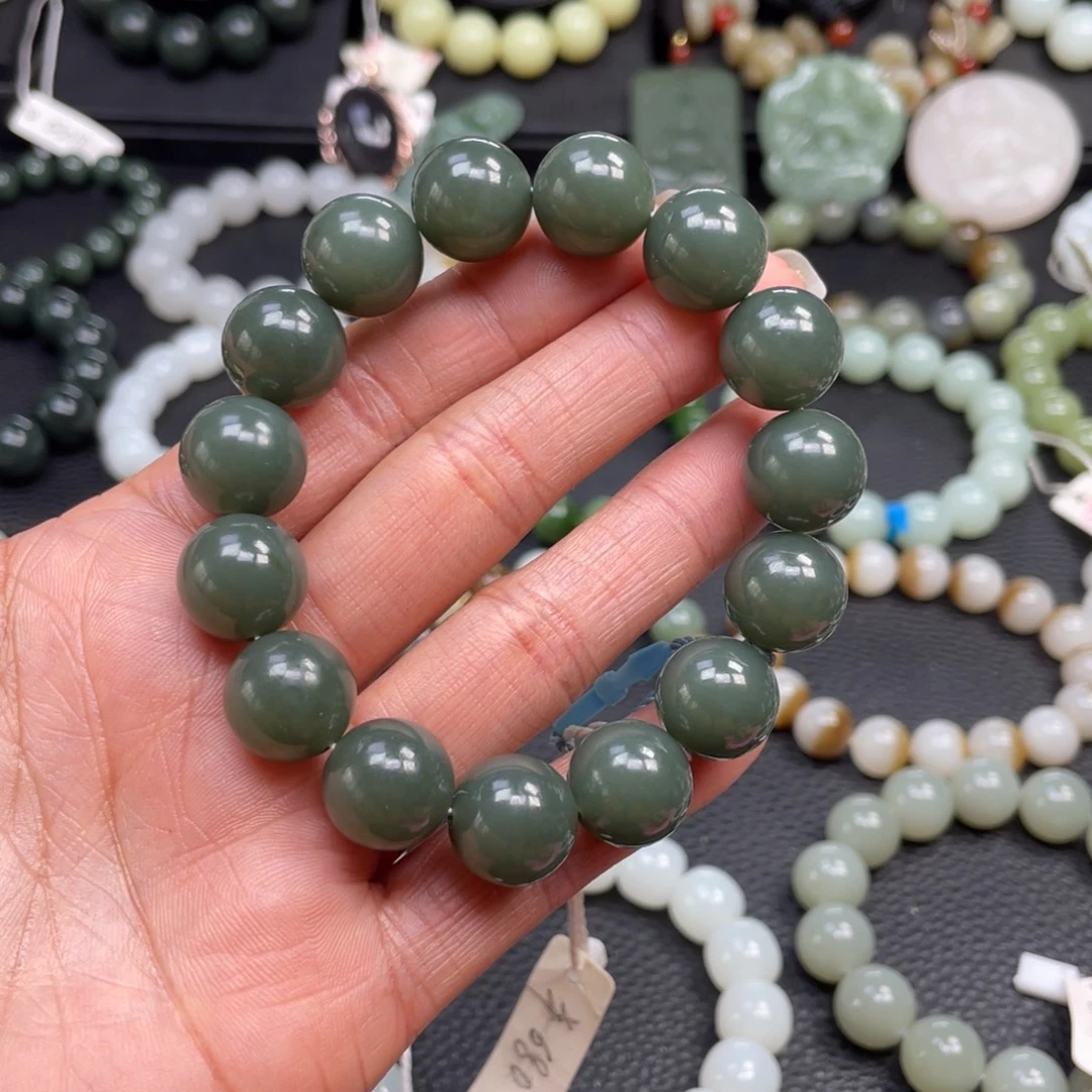 和田玉未镶嵌手链