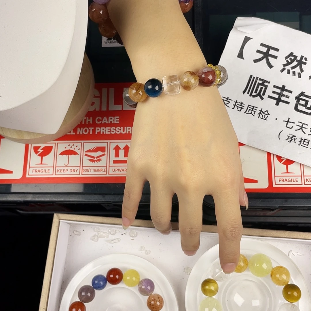 水晶银S925镶嵌手链