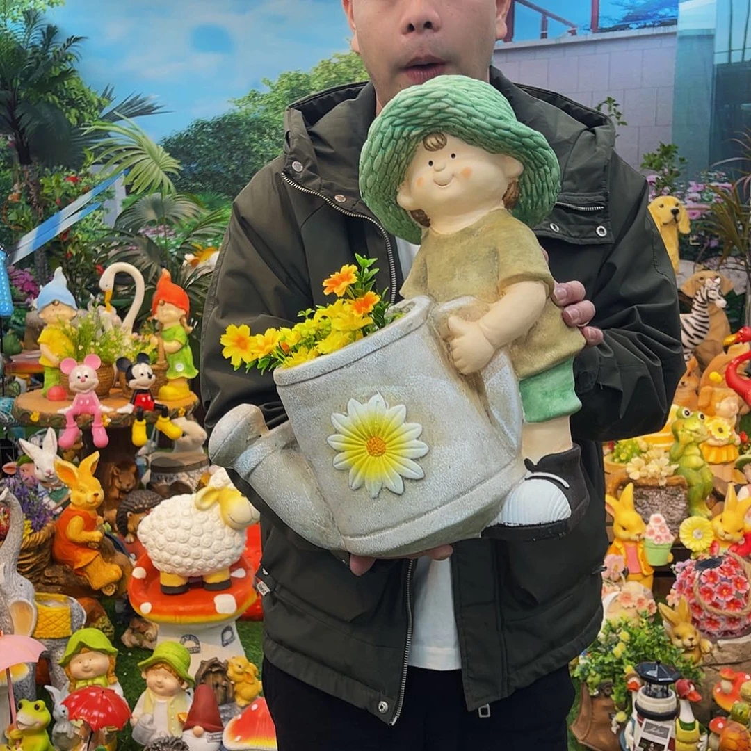 红陶花园庭院摆件&000&