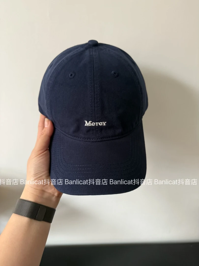 Banlicat 显白酱紫色韩版ins简约字母棒球帽子男女显脸小鸭舌帽大