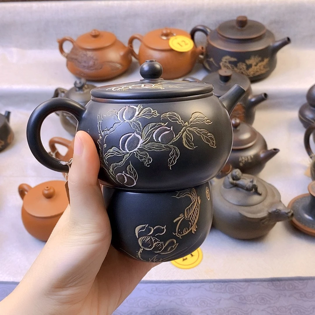 陶瓷260毫升汉瓦一壶一杯