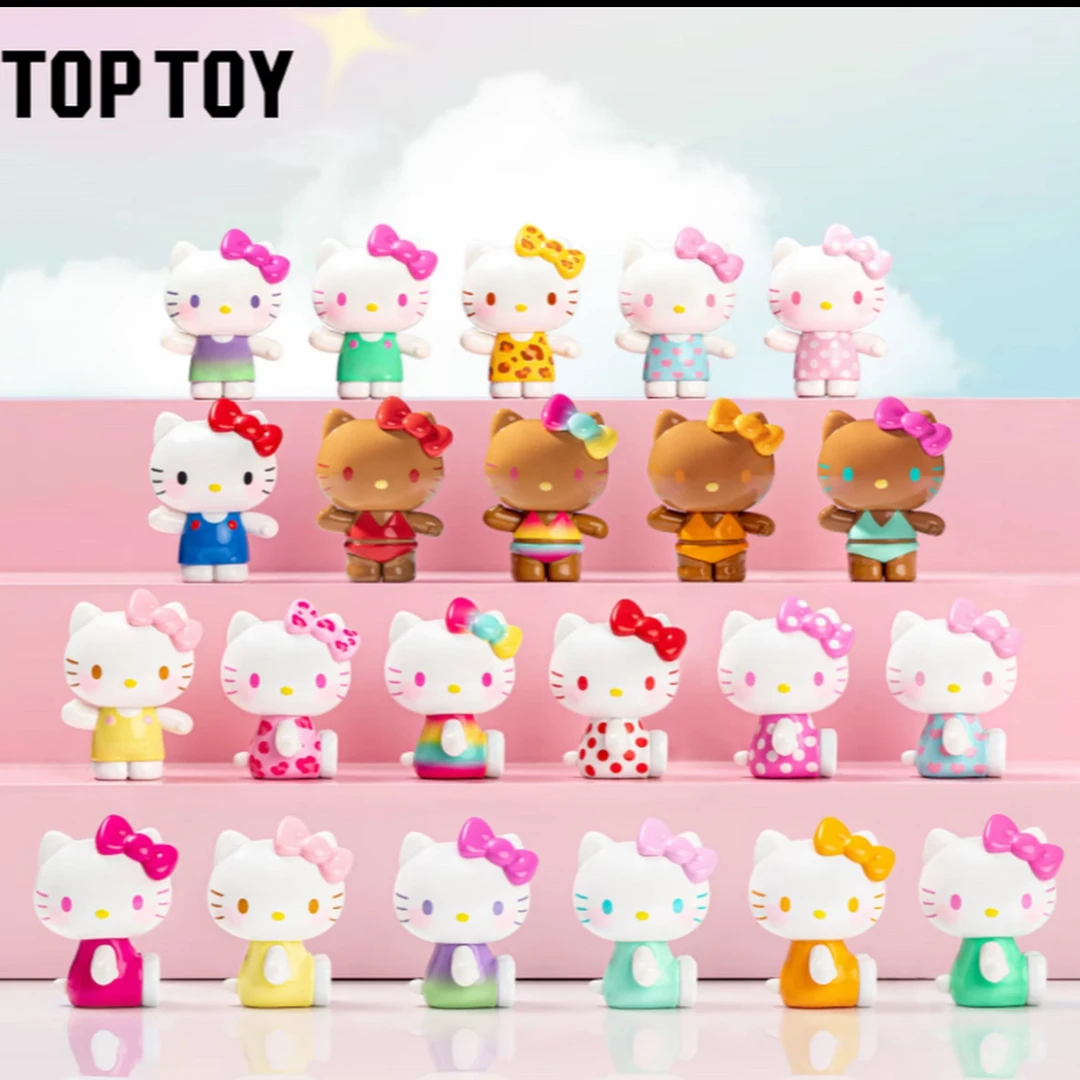 Hello Kitty夏日彩虹糖系列盲袋盲盒萌粒小摆件