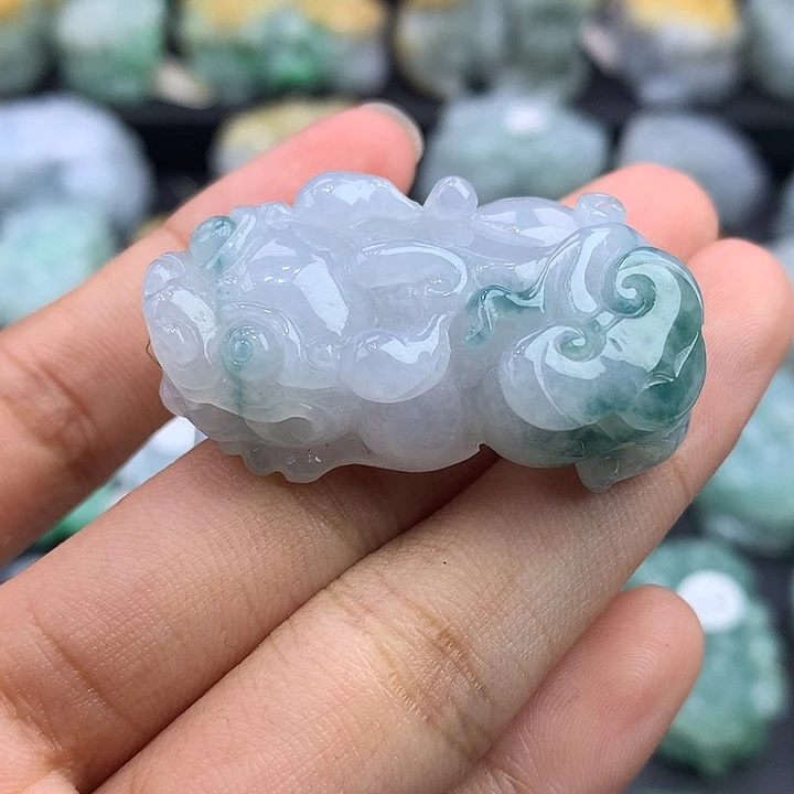 颈饰未镶嵌翡翠天然缅甸翡翠