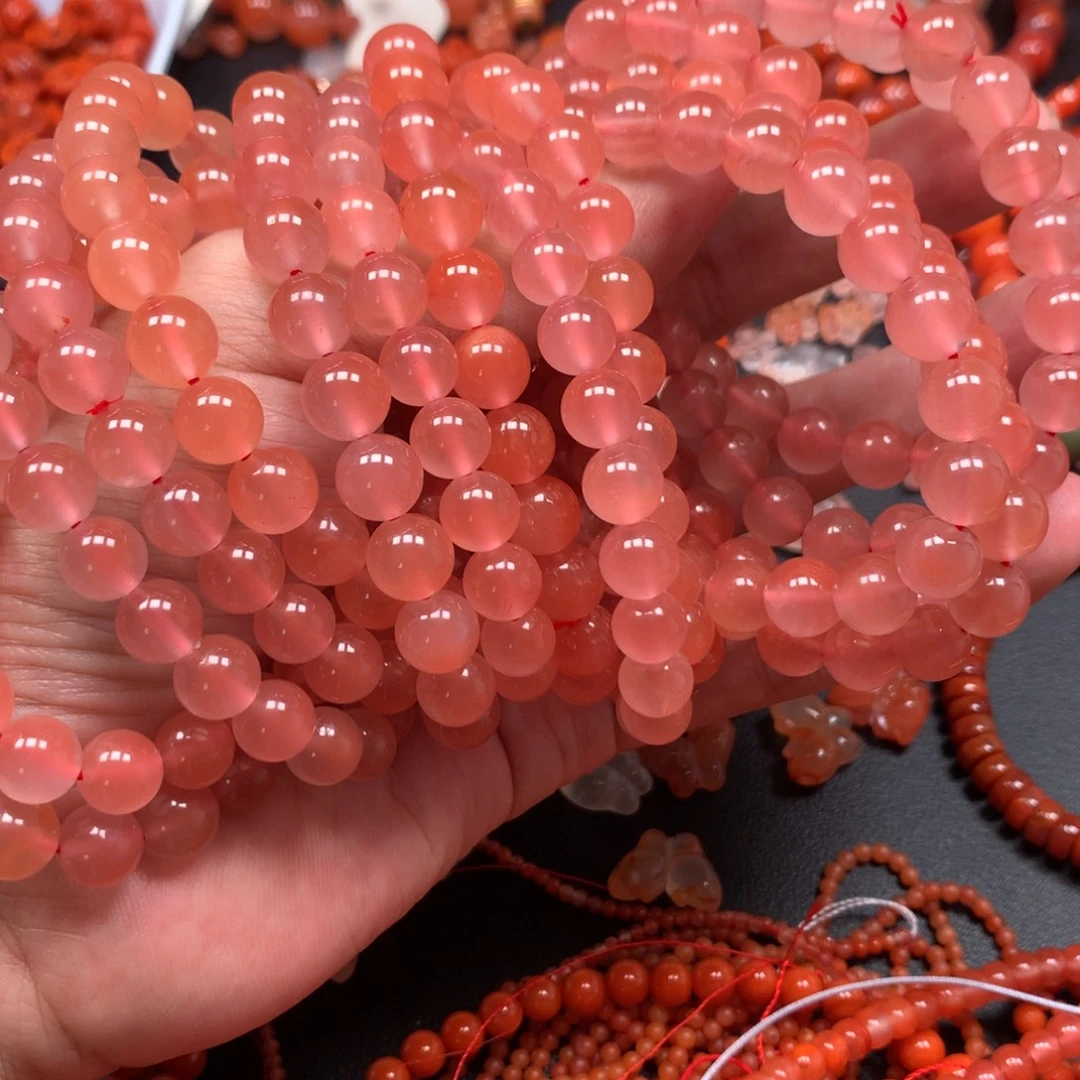 南红玛瑙未镶嵌手链多样性发货一条