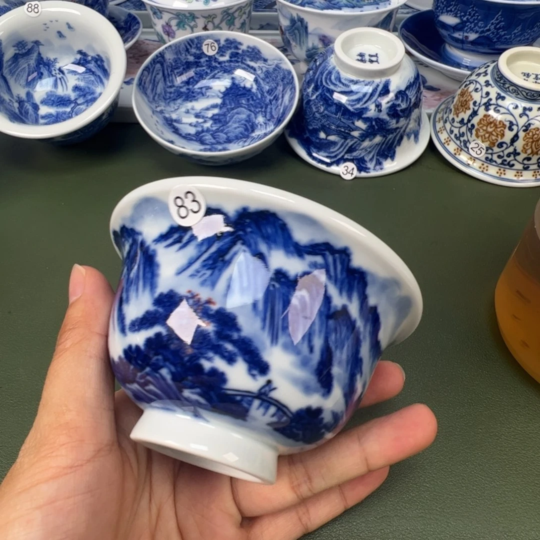 景德镇纯手工纯手绘茶具木木83