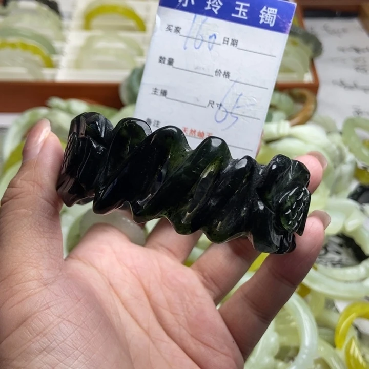 未镶嵌蛇纹石玉手镯