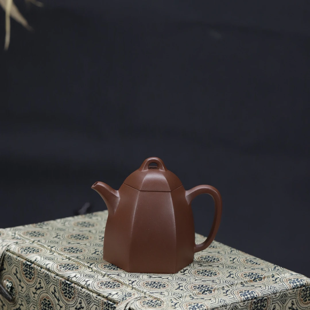 六方秦权 | 全手工紫砂壶原矿紫泥     容量150cc