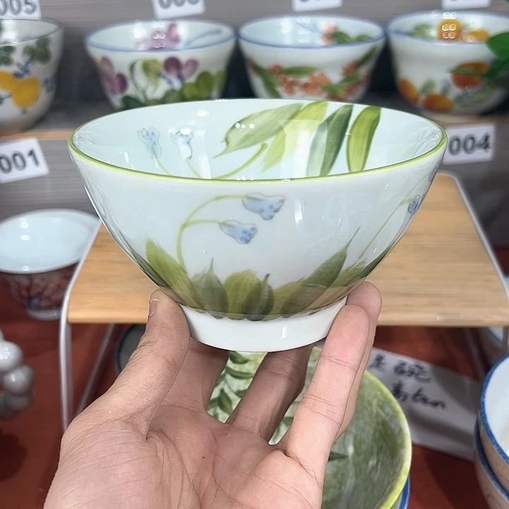 禾泥陶器手工手绘高温釉下彩陶瓷