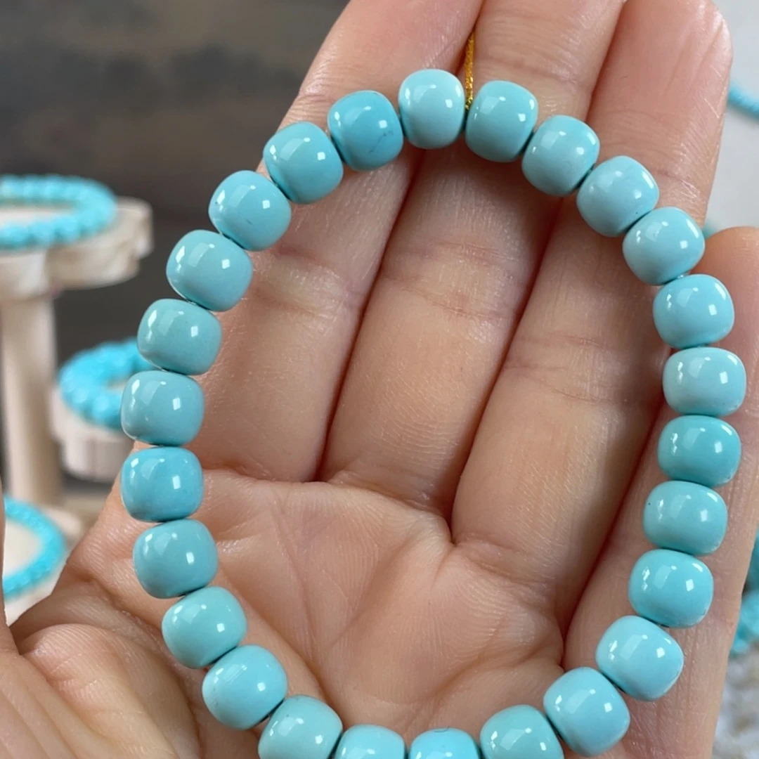 绿松石未镶嵌套链8mm