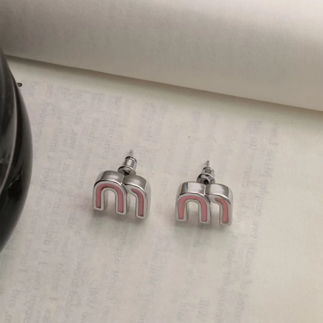 铜合金耳饰 1147韩版定制MM粉色耳钉