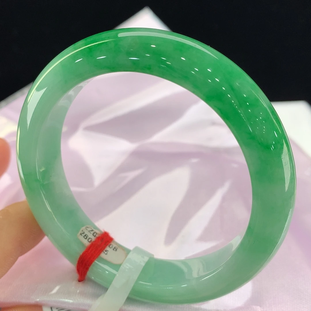 翡翠未镶嵌手镯0145