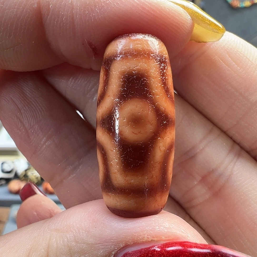 玛瑙/玉髓未镶嵌珠宝半成品金蟾红橘王十字六眼