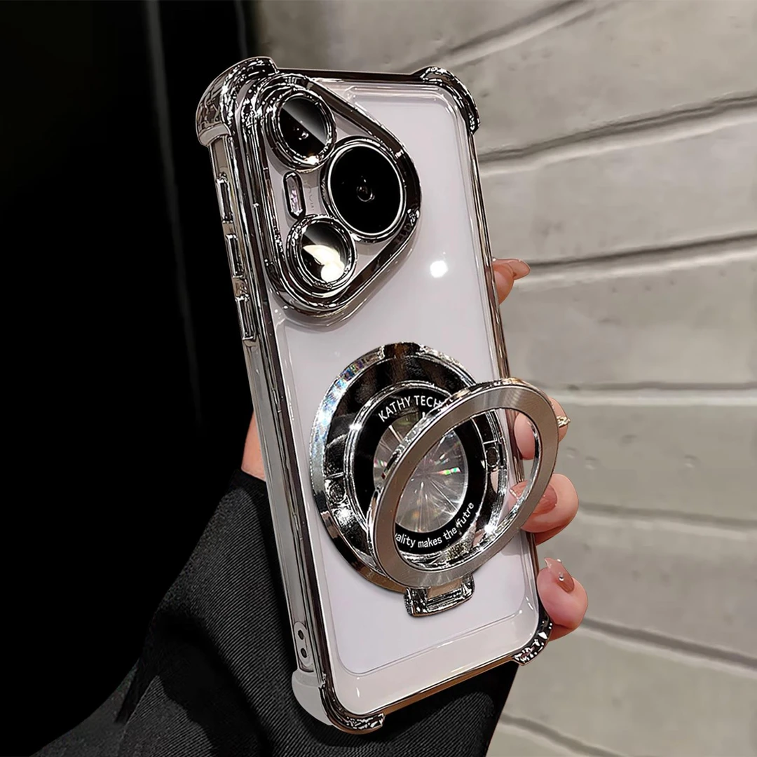 四角防摔支架适用华为PURA80PRO手机壳70自带镜头膜6全包保护套50