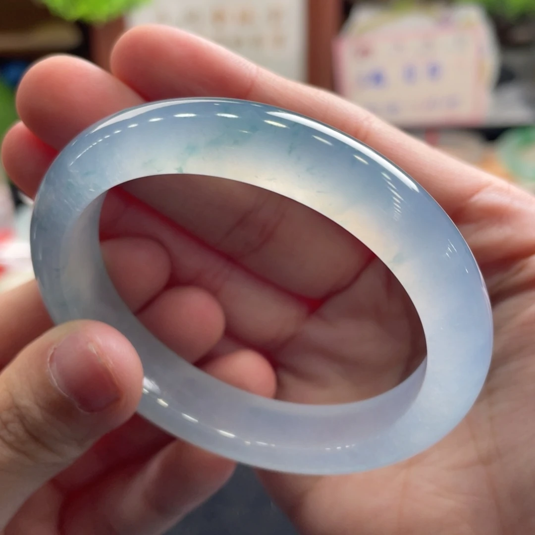 翡翠未镶嵌手镯34号贵妃