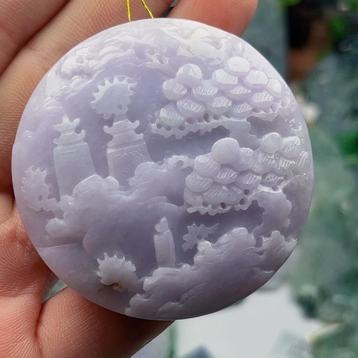 翡翠未镶嵌颈饰挂件