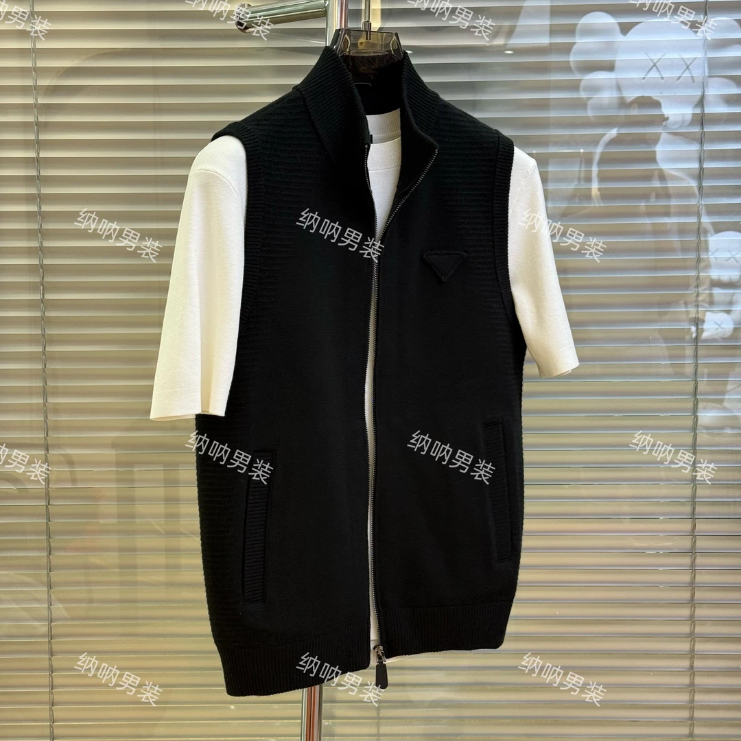 呐娜男装 秋冬 新款山羊绒 柔软舒适时尚立领马夹