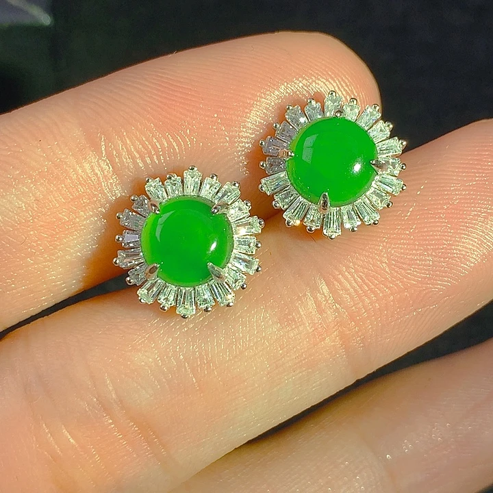 翡翠银S925镶嵌颈饰