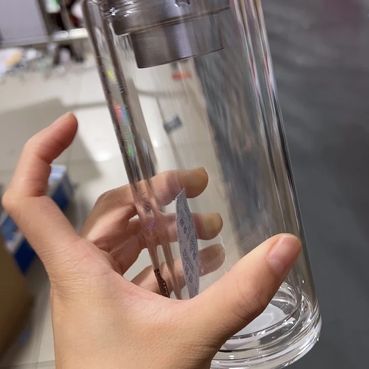 抗菌呗340340340340蓝色玻璃杯➕杯套