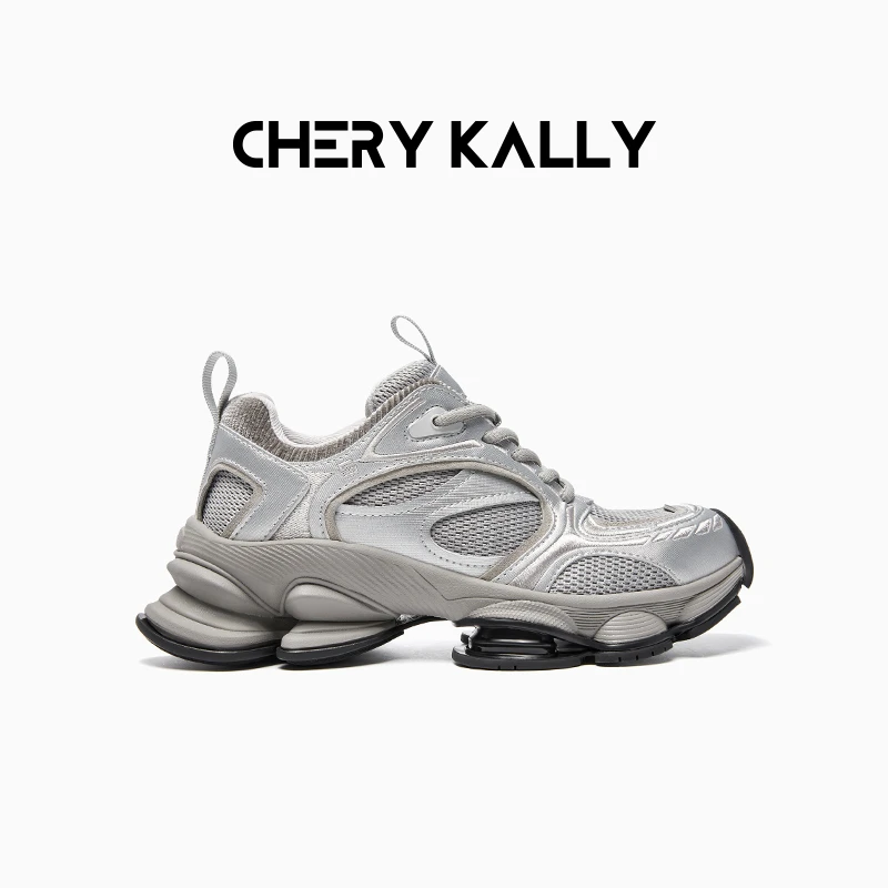 CHERY KALLY厚底透气老爹鞋时尚休闲鞋女鞋增高运动鞋963LD5623