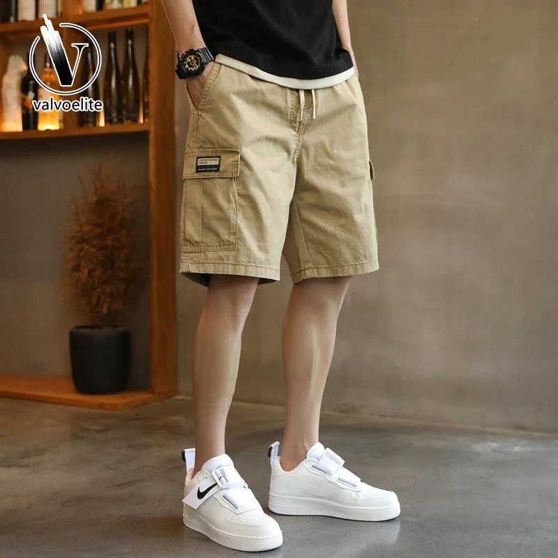 VALVOELITE工装休闲短裤男士宽松大码潮牌夏季2025新款外穿五分裤