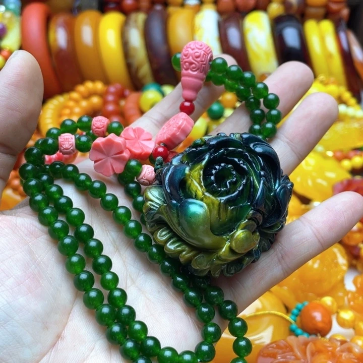 树脂制品的15号大花毛衣链