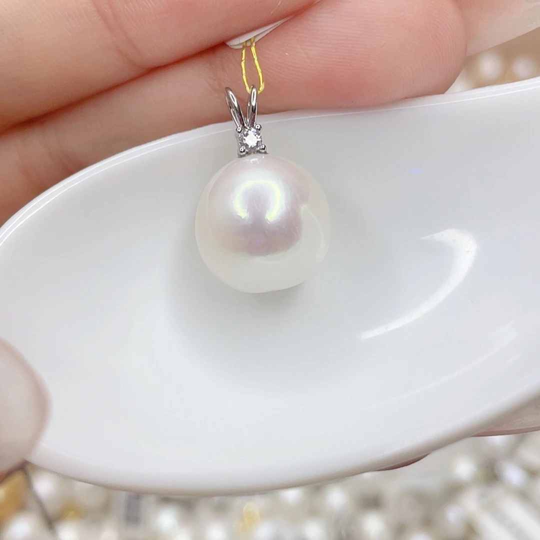 淡水珍珠未镶嵌吊坠(赠链)