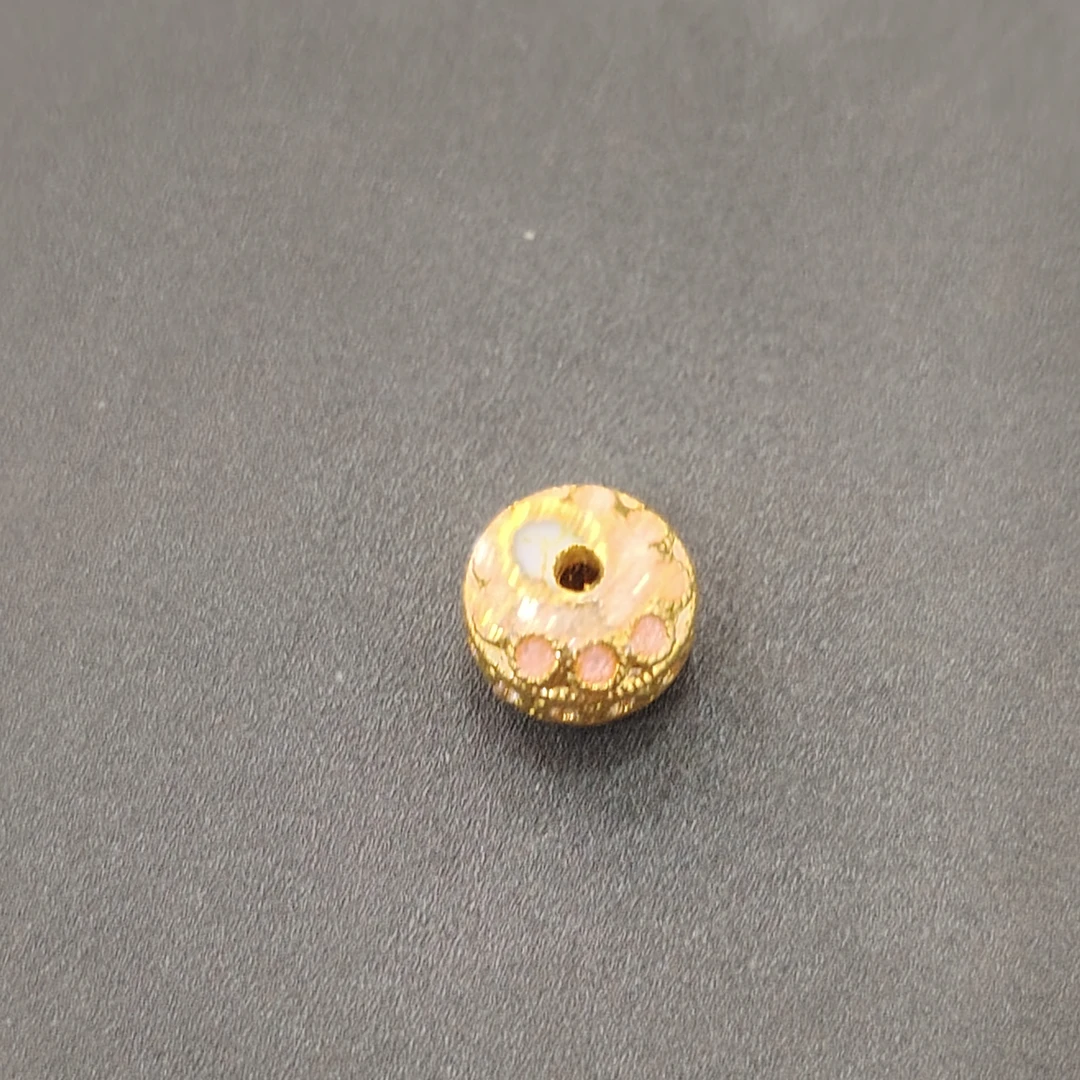 【莹莹专享】足金999 粉色珠 GP 0.52  纳金添福