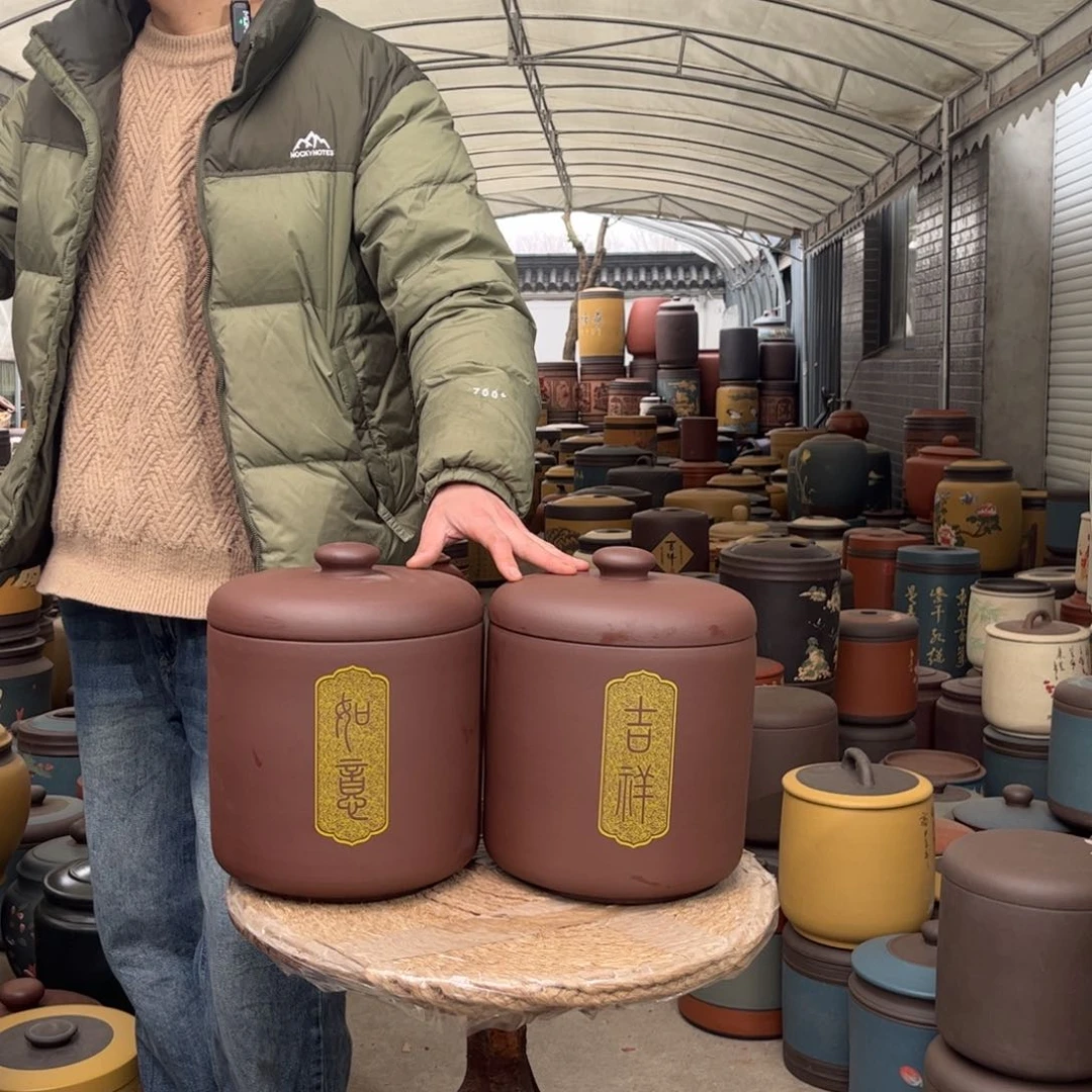 紫砂茶叶罐8 饼茶叶罐