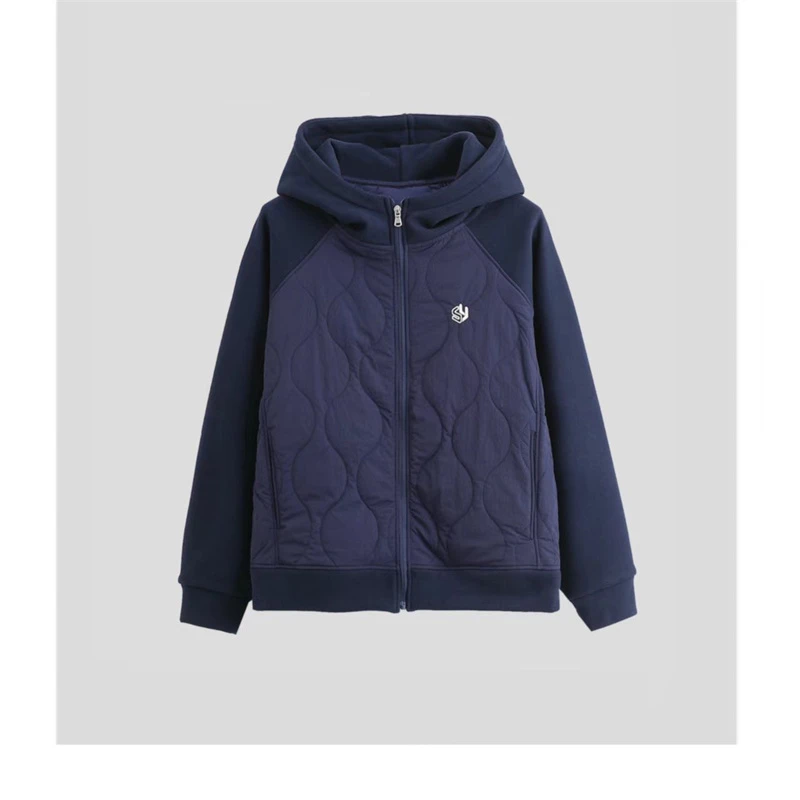 DINGPAI-「冬浓意暖」2024新款秋冬女款爆款拼色连帽长袖外套O-Q620