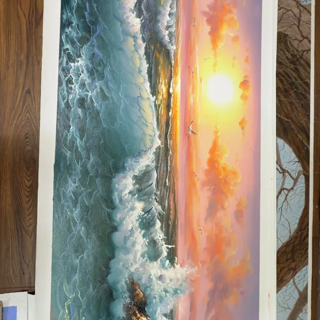 油画加油加油努力加油努力