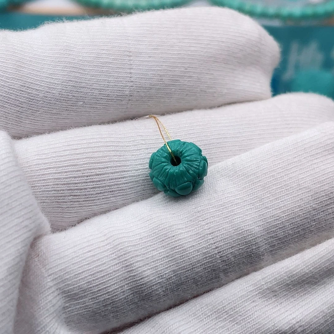 未镶嵌绿松石10m m