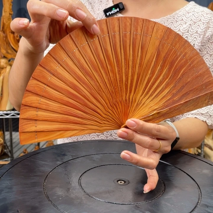 柏木（崖柏）扇子礼盒