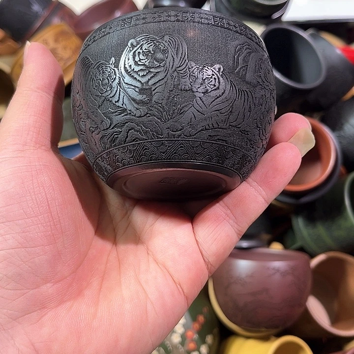 茶杯紫砂全手工紫砂主人杯