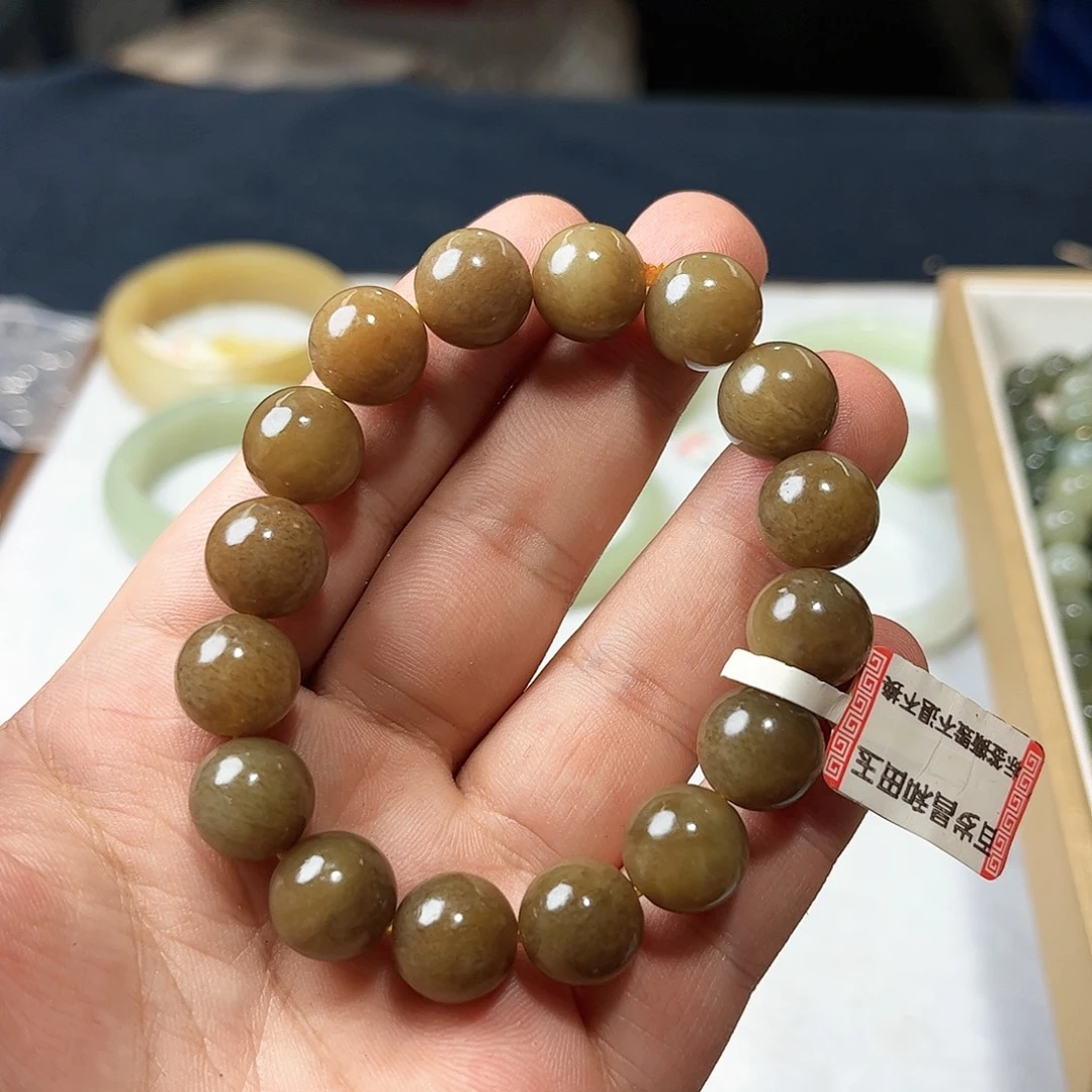 和田玉未镶嵌手链63