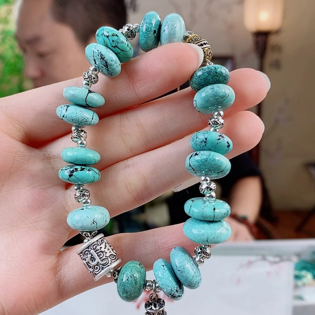 银S925镶嵌绿松石珠宝奇石